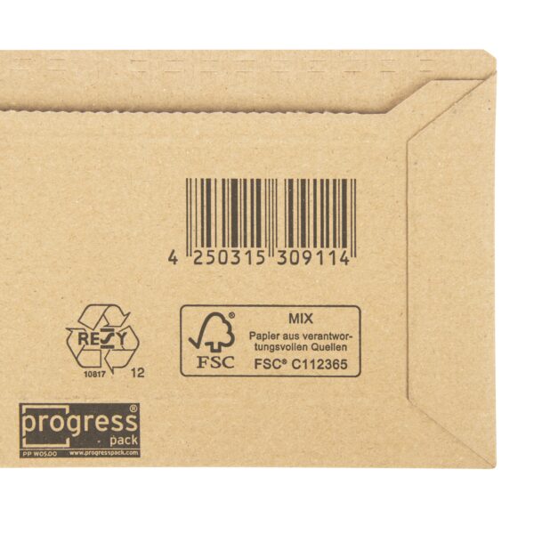 Kartonnen Envelop Bruin - 270 x 185 x 30 mm - Afbeelding 2